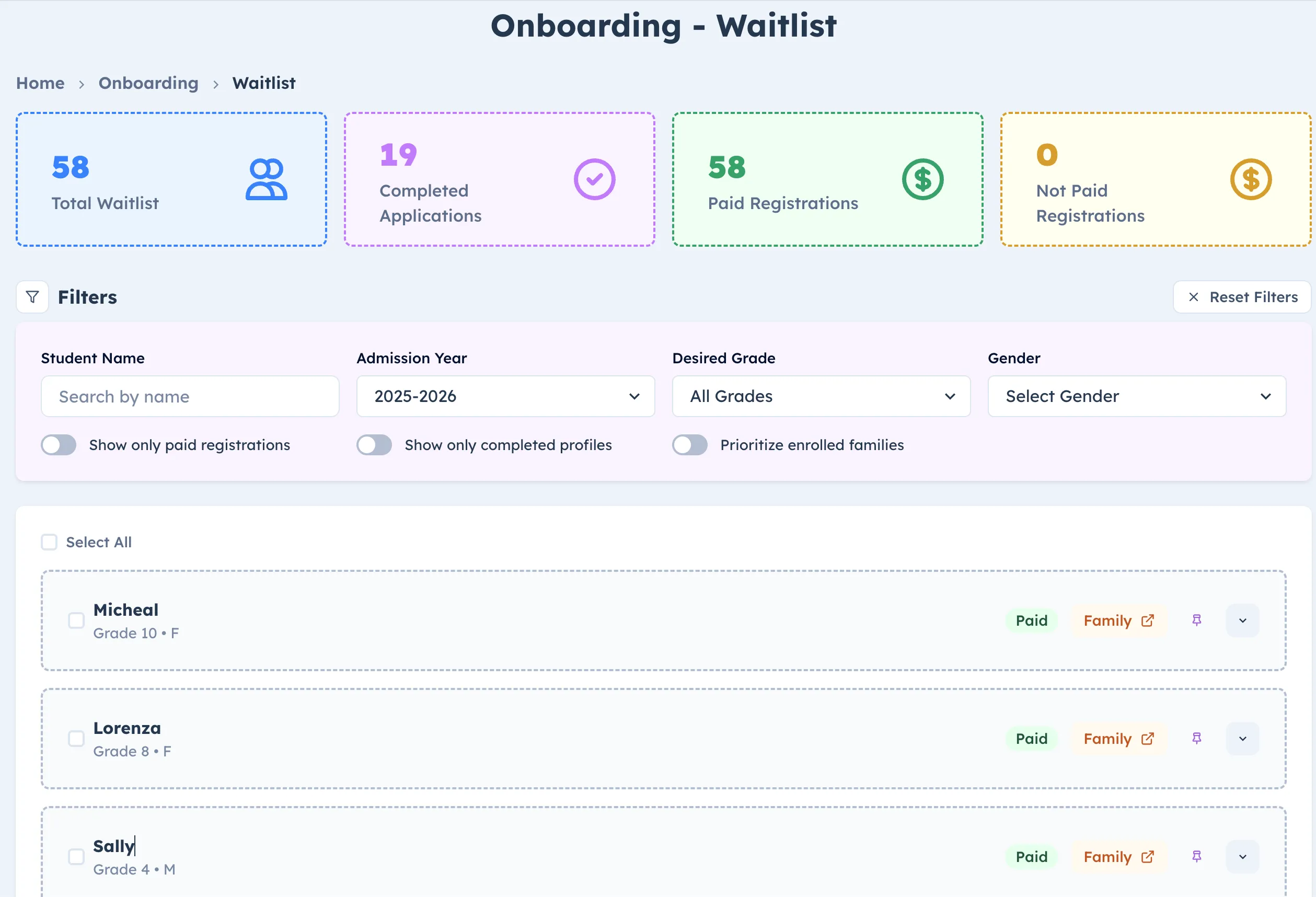 Onboarding & Registration